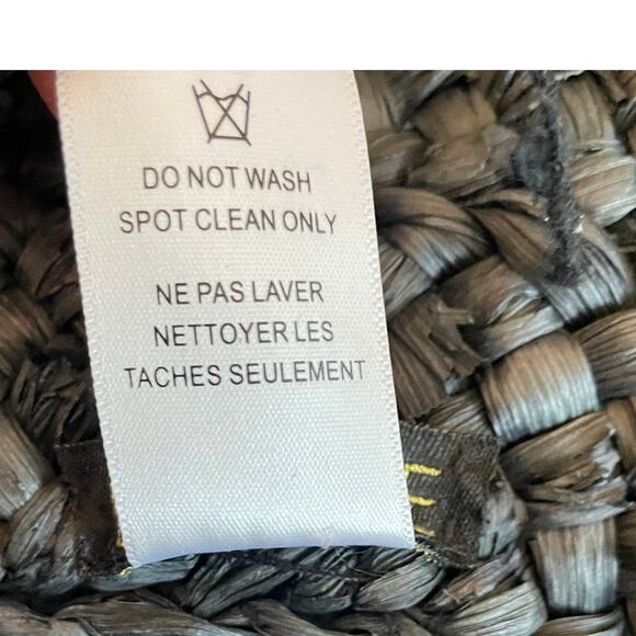 L*Space Black Straw Summer Tote Beach Handbag - Picture 14 of 15